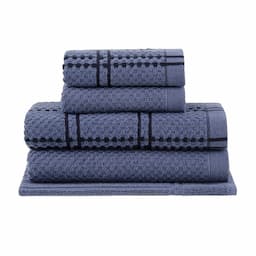 jogo-de-toalhas-buddemeyer-banho,-rosto-e-pes-yumi-100%-algodao-fio-carddado-5-pecas-azul-com-trama-preta-1.jpg