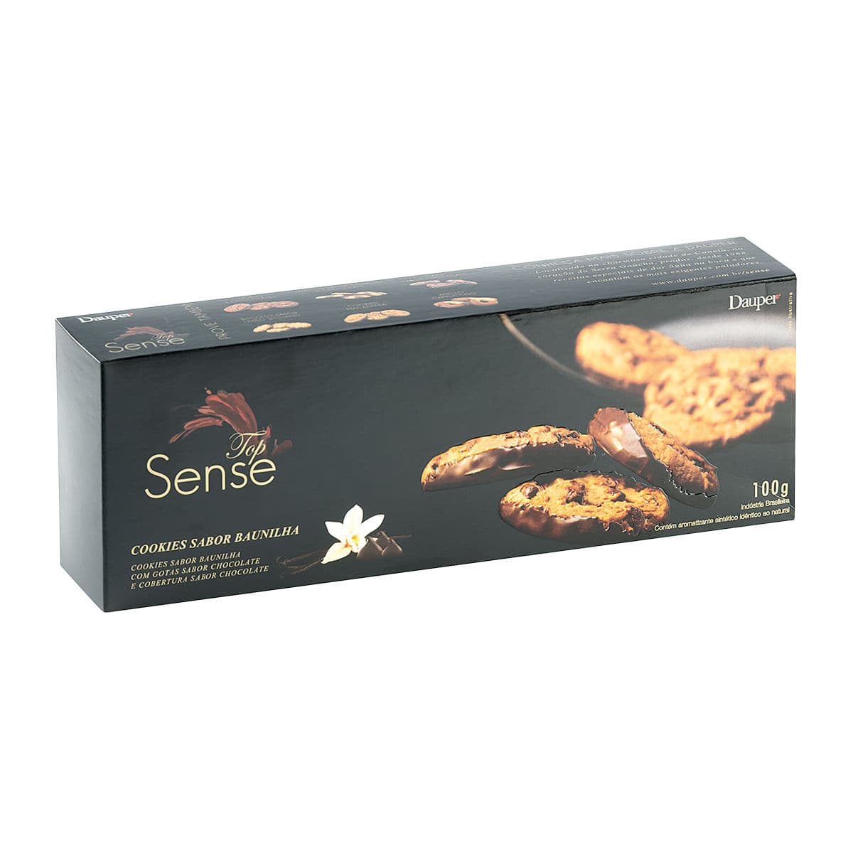 Cookie de Baunilha com Cobertura de Chocolate Dauper 100g