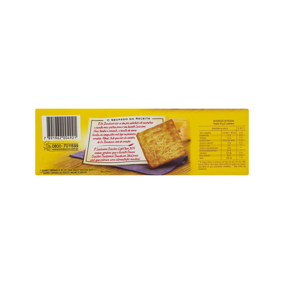 Biscoito Levíssimo Cracker 200g Bauducco