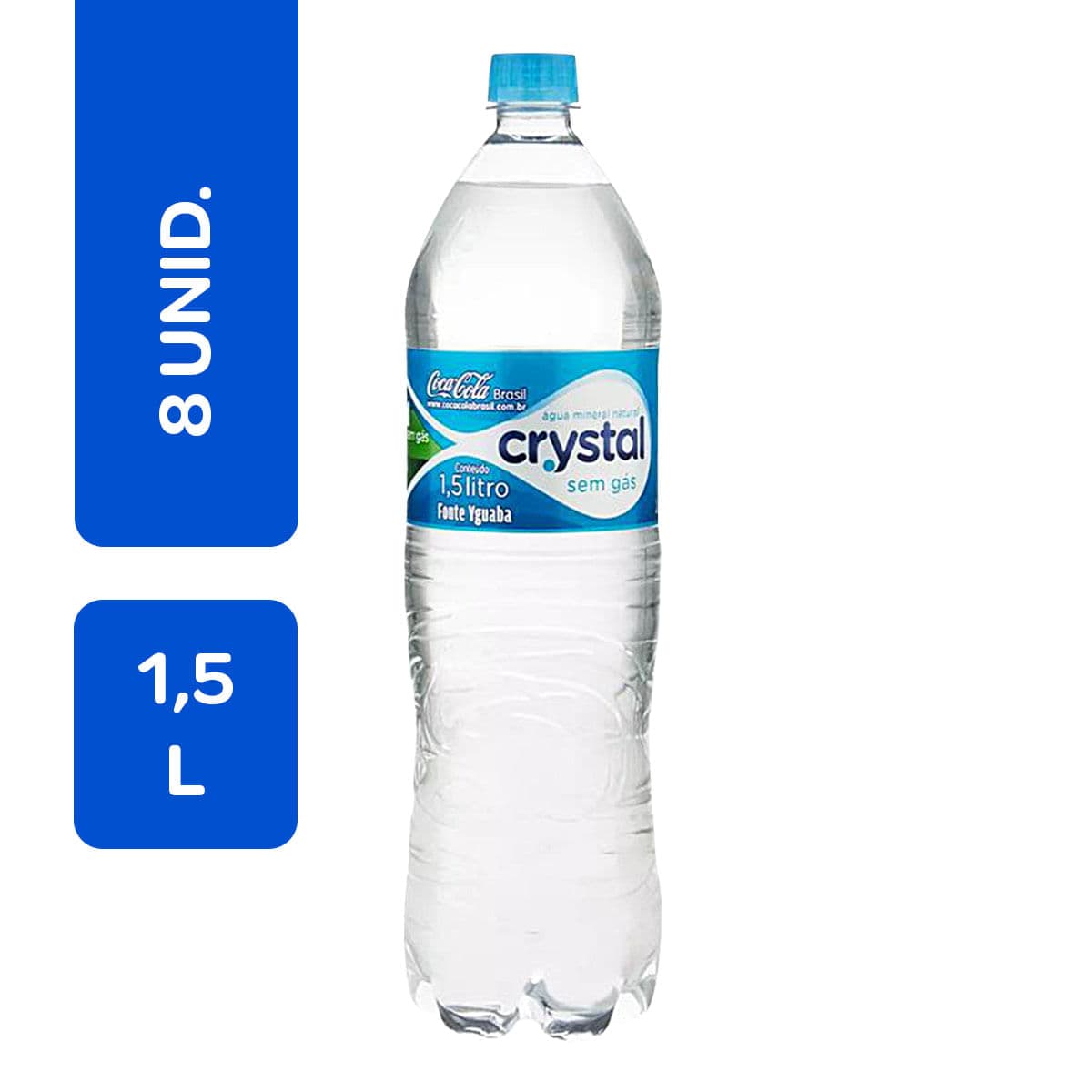 Kit com 6 garrafas de Água Mineral Crystal s/Gás 1,5 Litros em