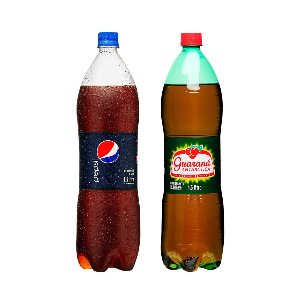 Refrigerante Pepsi Cola 1,5litros e Refrigerante Guarana Antarctica  1,5litros