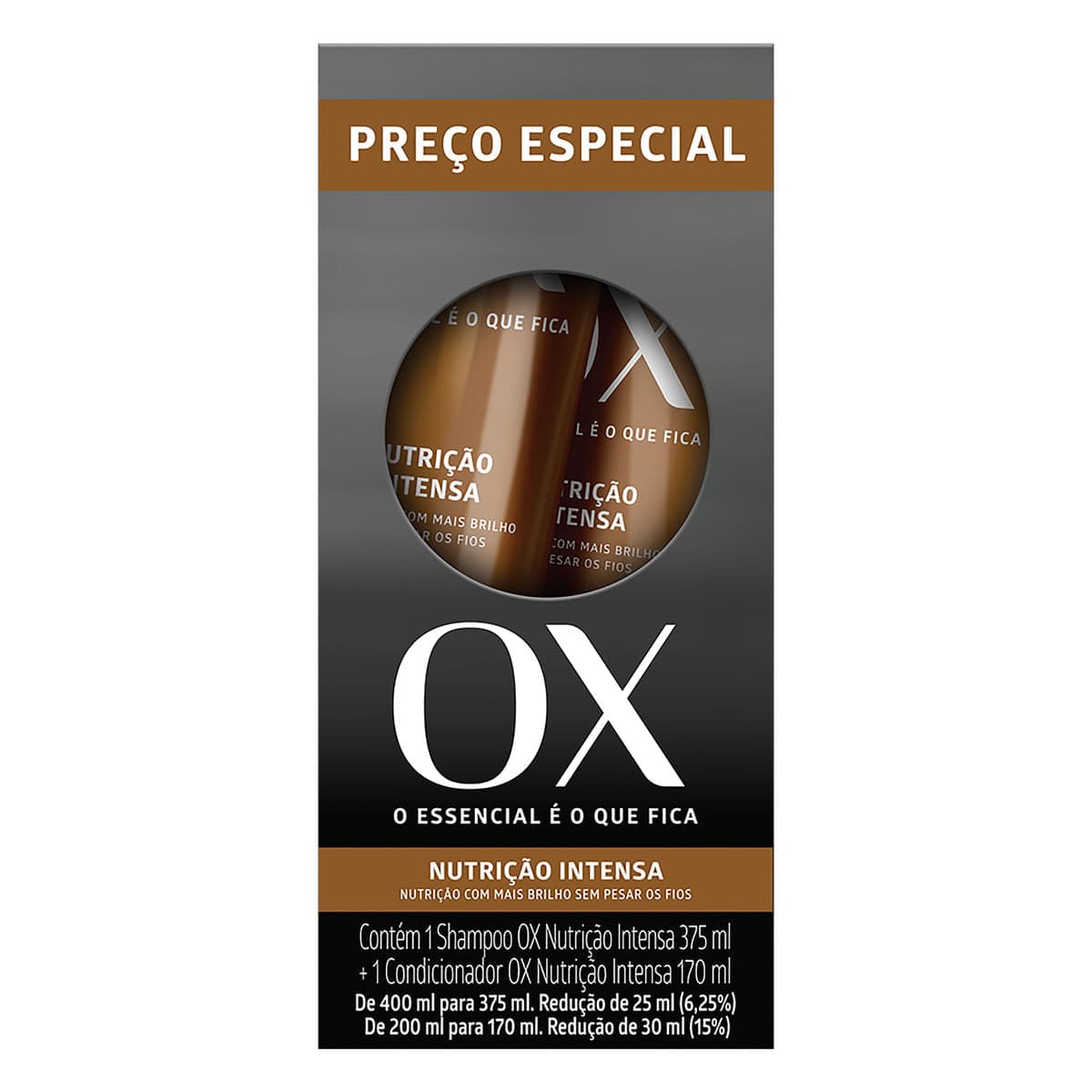Kit OX Nutrição Intensa Shampoo + Condicionador 200ml - Drogarias
