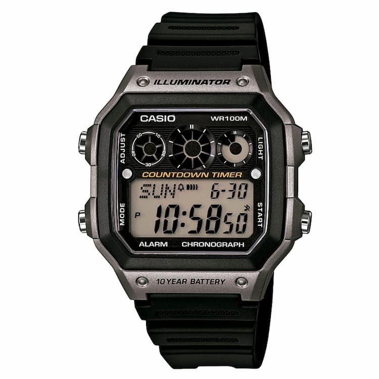 5021480_Relógio Masculino Digital Casio Preto AE-1300WH-8AVDF_1_Zoom
